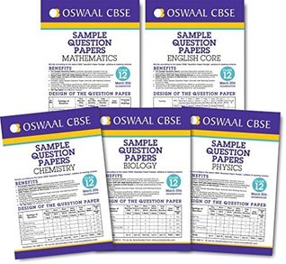 Read Oswaal CBSE Sample Question Papers of English Core, Physics, Chemistry, Maths & Biology For Class 12 (S12B) Set - Panel of Experts | ePub