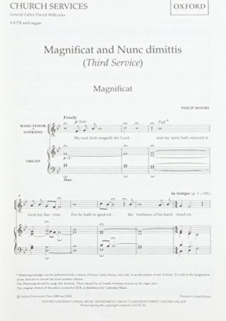 Read Magnificat and Nunc Dimittis (Third Service): Vocal score - Philip Moore file in ePub