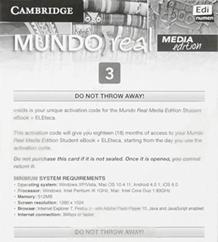 Download Mundo Real Media Edition Level 3 eBook for Student Plus Eleteca Access Activation Card - Celia Meana | ePub