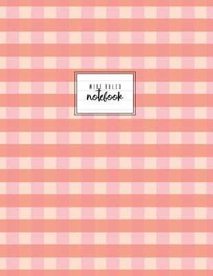 Read online Wide Ruled Notebook: Gingham Check, Coral Violet, Journal Diary, 110 Pages, Paperback - NOT A BOOK | PDF