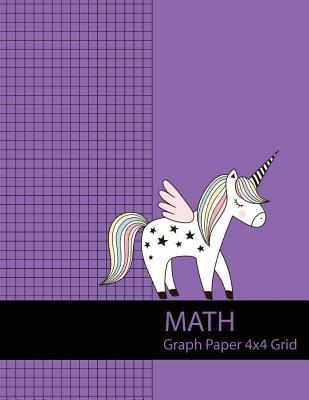 Read online Math Graph Paper 4x4 Grid: Large Graph Paper with Purple Unicorn Cover, 8.5x11, Graph Paper Composition Notebook, Grid Paper, Graph Ruled Paper - NOT A BOOK | ePub