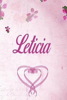 Download Leticia: Personalized Name Notebook/Journal Gift For Women & Girls 100 Pages (Pink Floral Design) for School, Writing Poetry, Diary to Write in, Gratitude Writing, Daily Journal or a Dream Journal. - Personalized Name Publishers | PDF