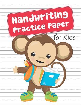 Read online Handwriting Practice Paper for Kids: Blank Dotted Lined Sheets Writing Notebook Preschool Pre-K Kindergarten K-3 Students Cute Monkey Holding Schoolbooks and Backpack Cover - Studiometzger | ePub