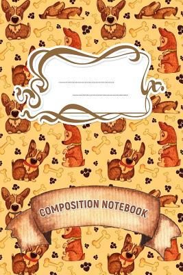Read online Composition Notebook: A 6x9 Inch Matte Softcover Paperback Notebook Journal With 120 Blank Lined Pages -Handwriting Paper-Dogs, Paws, Bones, Puppies -  file in PDF